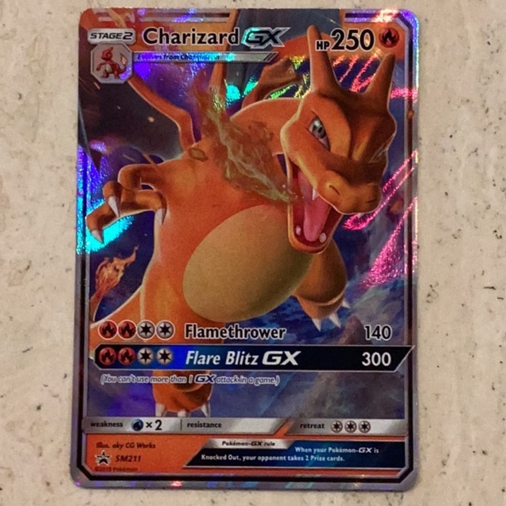 Pokemon Charizard GX 2019 Pokemon Promo Card SM211 Holo Hidden Fates Full Art